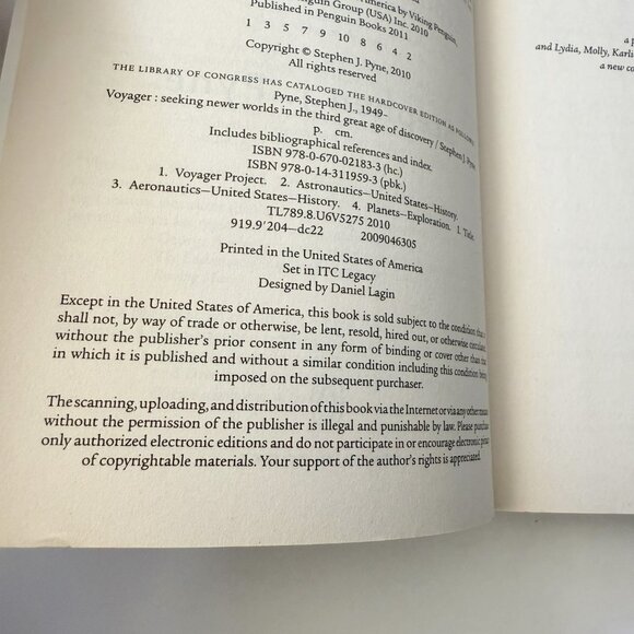 Voyager Exploration, Space and the Third Age of Discovery by Stephen J. Pyne - Picture 3 of 3